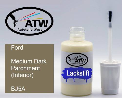Ford, Medium Dark Parchment (Interior), BJ5A: 20ml Lackstift, von ATW Autoteile West.